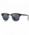 AZORB Polarized Semi Rimless Clubmaster Sunglasses
