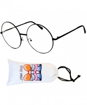 Style Vault Oversized Eyeglasses Black Clear