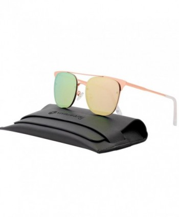 VIVIENFANG Mirrored Aviator Sunglasses 87039C