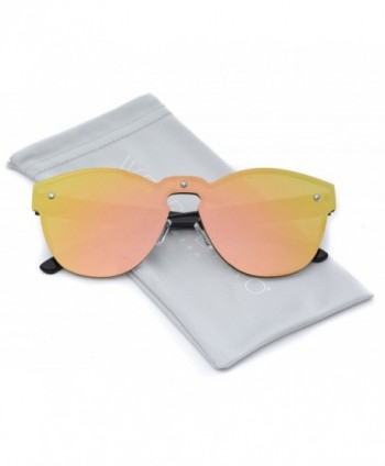 rimless mirror sunglasses