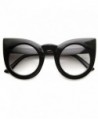 zeroUV Oversized Sunglasses Shiny Black Lavender