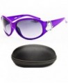 Diamond Eyewear Rhinestones Sunglasses Purple Smoked