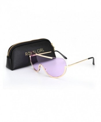 ROYAL GIRL Oversized Sunglasses purple lens