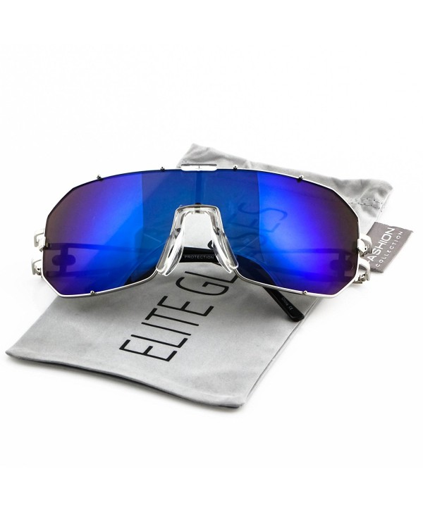 Elite Oversized Aviator Mirrored Sunglasses