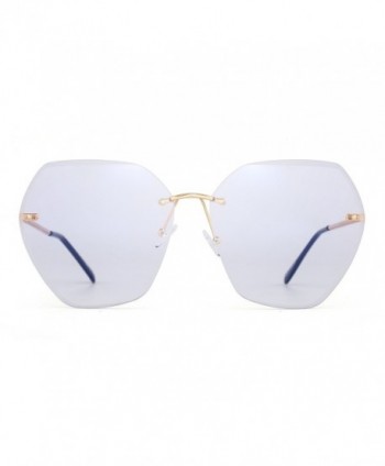 Oversize Rimless Gradient Sunglasses Eyeglasses