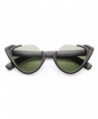 zeroUV Fashion Semi Rimless Sunglasses Matte Black