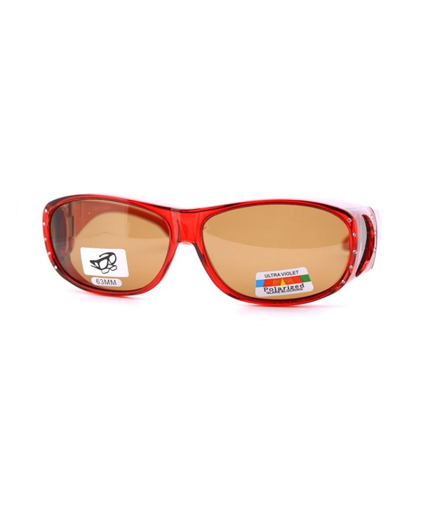 Polarized Glasses Rhinestone Sunglasses Rectangular