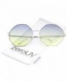 zeroUV Oversize Colored Sunglasses Blue Yellow