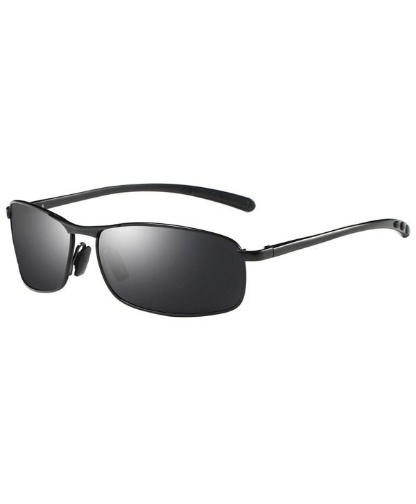 ZHILE Rectangular Polarized Sunglasses Temple