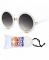 Style Vault Oversized Sunglasses White smoked