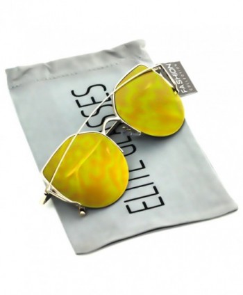 Elite Mirrored Aviator Fashion Sunglasses