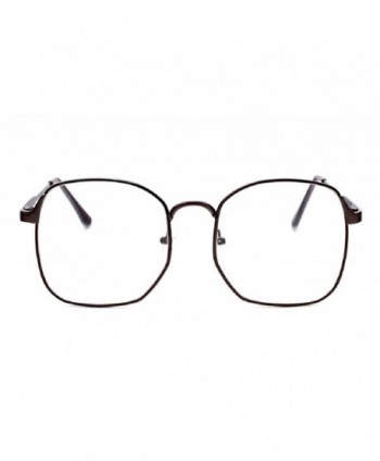 Caixia Metal Oversized Angular Eyeglasses