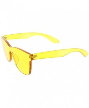 Rimless Horn Rimmed Mono Block Sunglasses With Colorful One Piece PC ...