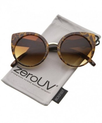 zeroUV Fashion Oversize Sunglasses Tortoise Gold
