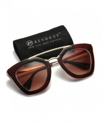 AEVOGUE Womens Sunglasses Double Gradient