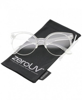 zeroUV Modern Translucent Semi Rimless Eyeglasses