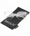 zeroUV Modern Translucent Semi Rimless Eyeglasses