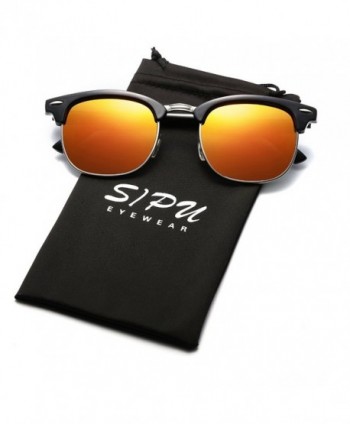 SIPU Polarized Semi rimless Sunglasses Women