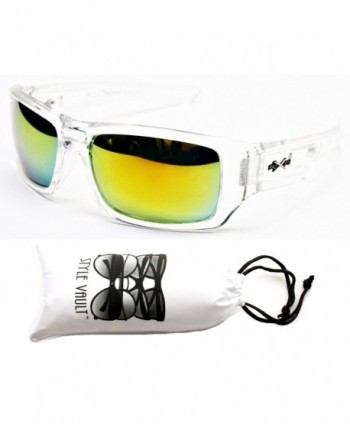 X283 vp Style Vault Sunglasses Clear Gold