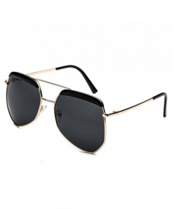 CHB Polarized Oversized Mirrored Sunglasses