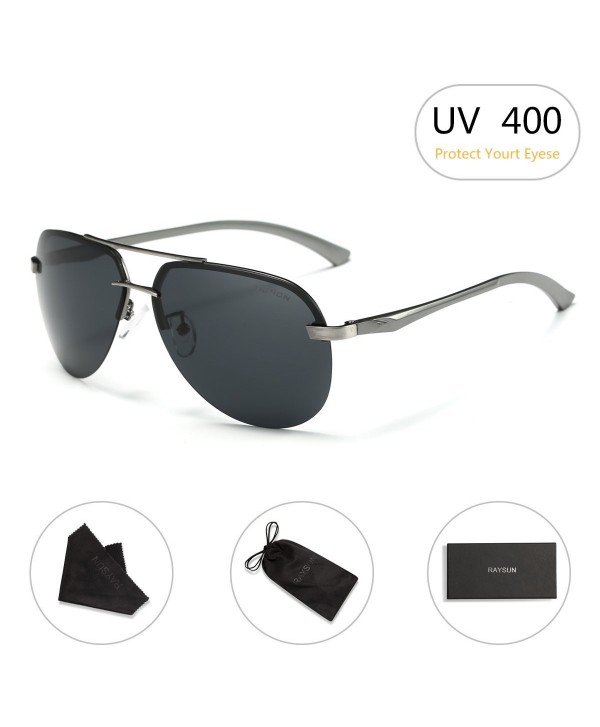 Aviator Sunglasses RAYSUN Aluminum Polarized