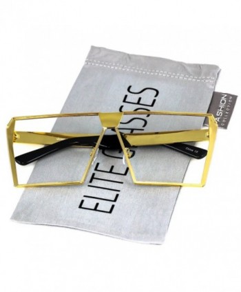 Elite Oversized Square Silver Sunglasses