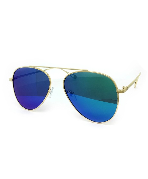 O2 Oversized Mirrored Sunglass TURQUOISE