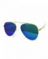 O2 Oversized Mirrored Sunglass TURQUOISE