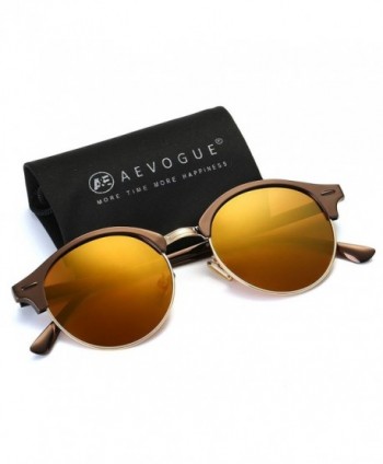 AEVOGUE Polarized Sunglasses Semi Rimless Glasses