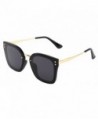 mirrored sunglasses women ladies BLACK