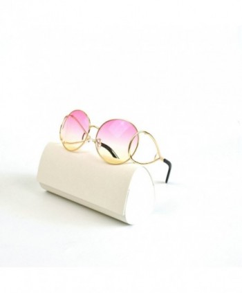 Designer Celebrity Inspired Sunglasses gold pinkyellow