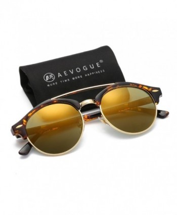 AEVOGUE Polarized Sunglasses Semi Rimless Tortoise