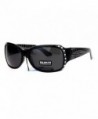 Polarized Rhinestone Rectangular Butterfly Sunglasses