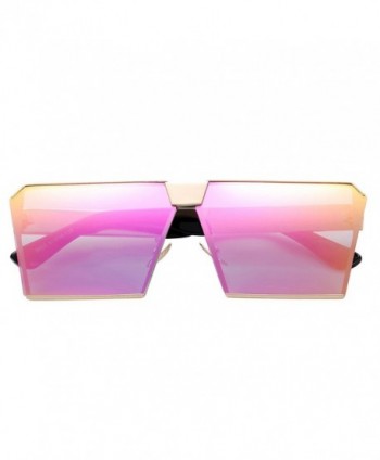 COASION Fashion Oversized Sunglasses Mirrored