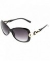 zeroUV Fashion Bow Tie Sunglasses Black Gold