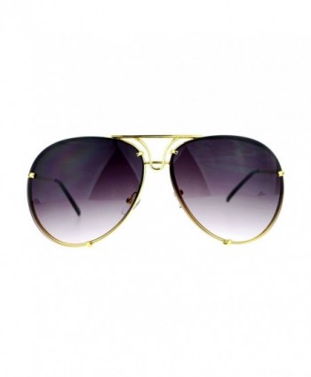 Oversized Round Aviator Sunglasses Behind