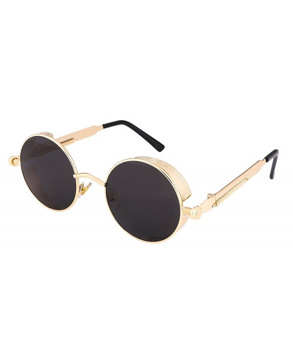 FEISEDY Gothic SteamPunk Sunglasses Mirrored
