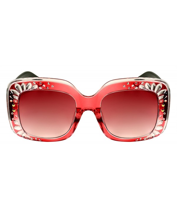 Edge I Wear Oversized Rhinestone Sunglasses EC3335R AP