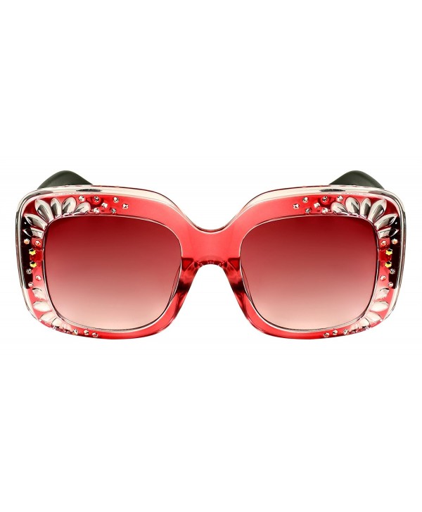 Edge I Wear Oversized Rhinestone Sunglasses EC3335R AP