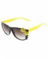 zeroUV Polka Dot Kitty Cat Sunglasses Black Yellow