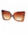Designer Sunglasses Oversized Butterfly Tortoise