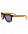Wayfarer Sunglasses Bamboo Polarized Mirrored
