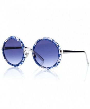 Vintage Acetate Silver Gradient Sunglasses