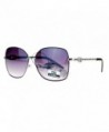 Eyewear Rectangular Butterfly Sunglasses Silver