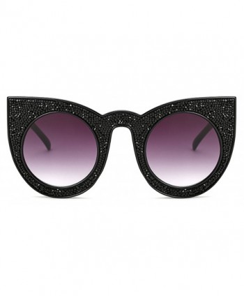 ALGO Womens Rhinestone Sunglasses Oversized