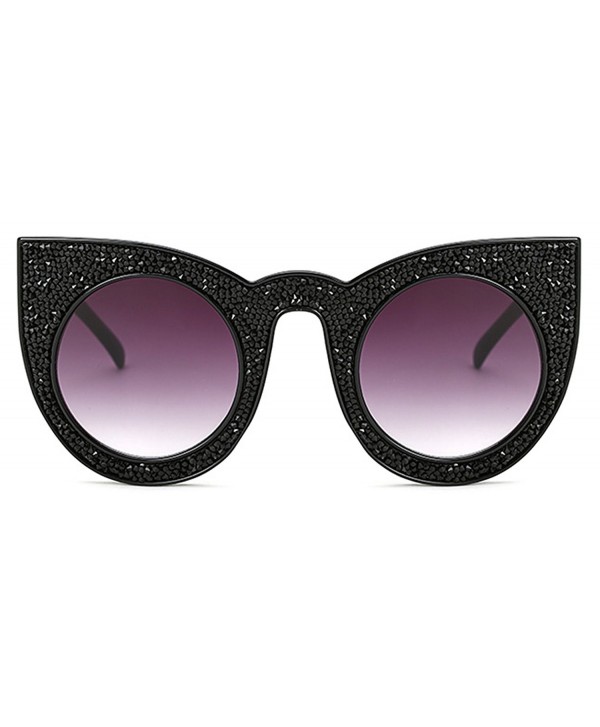 ALGO Womens Rhinestone Sunglasses Oversized