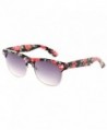 Newbee Fashion Floral Semi Rimmed Sunglasses