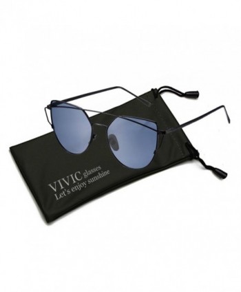 Mirrored Sunglasses Womens VIVIC Gray