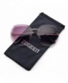 ZOGEEN Oversized Rimless Sunglasses Purple