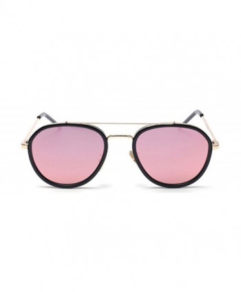 GAMT Round Aviator Sunglasses Mirrored